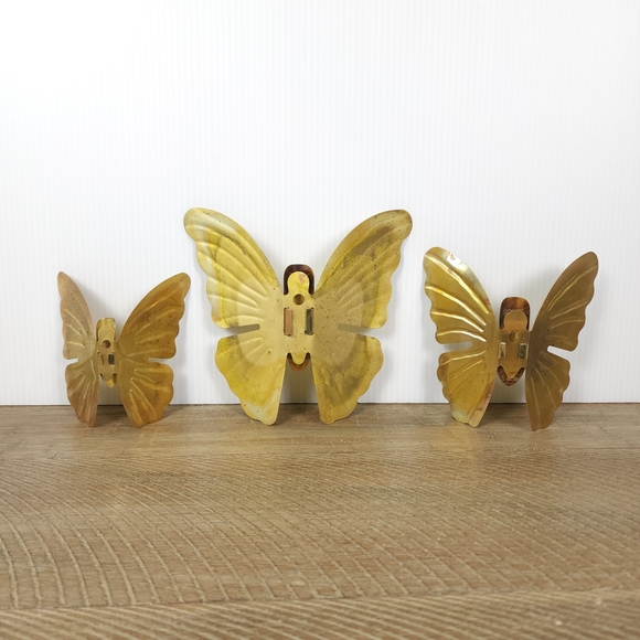 Home Interiors Gold Butterfly Trio Wall Art - Picture 4 of 5